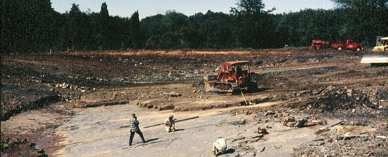 Excavation of tracks